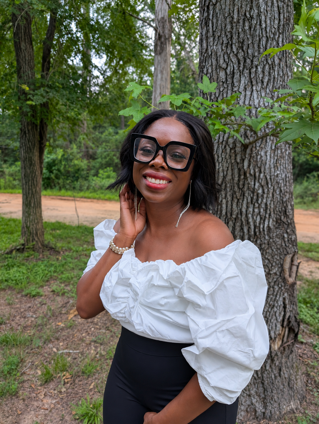 Cloud Puff Off-Shoulder Top