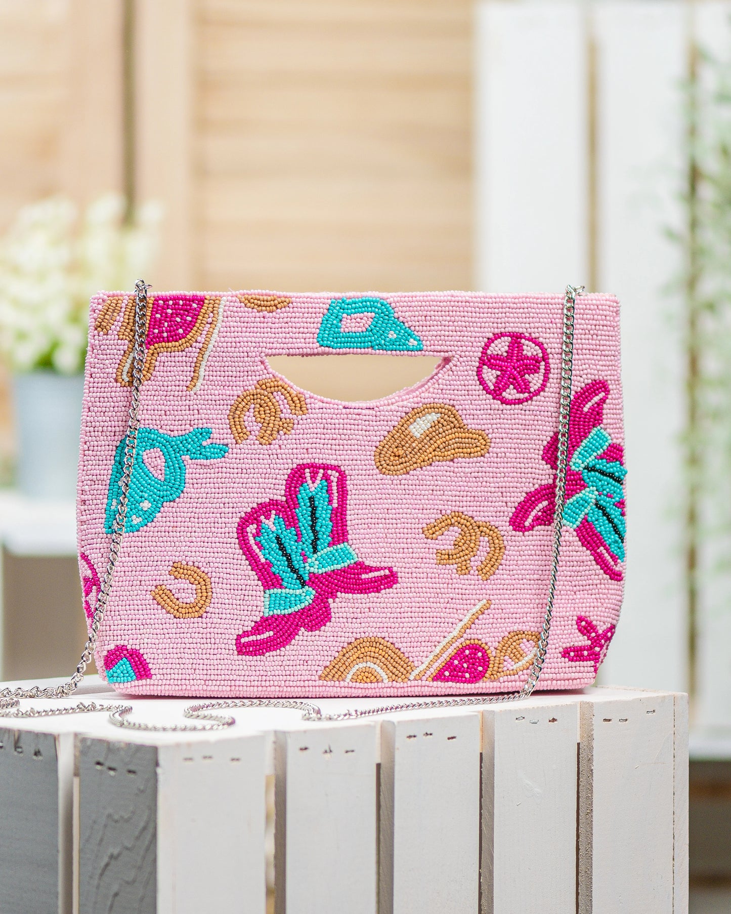 Pretty in Pink Cowboy Crossbody